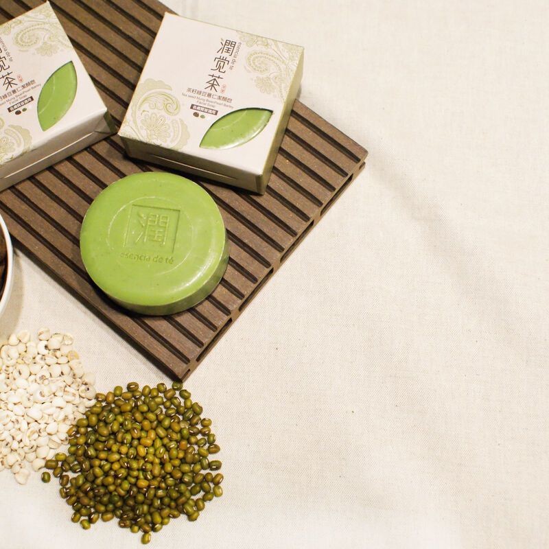 潤覺茶 綠豆薏仁潔顏皂 100gX3入組, , hi-res image number null